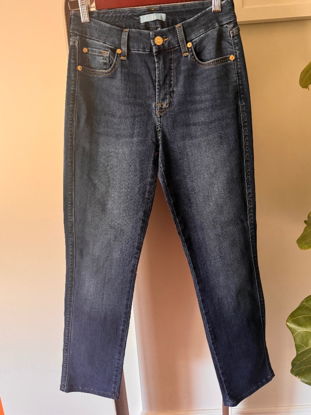 7 For All Mankind Kimmie Straight B(air) Jeans | Duchess | Size 27